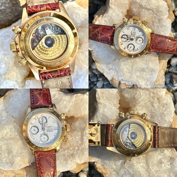 18K Solid Gold 7750 Invicta Automatic Swiss Chronometer Limited Edition Watch - Picture 3 of 14